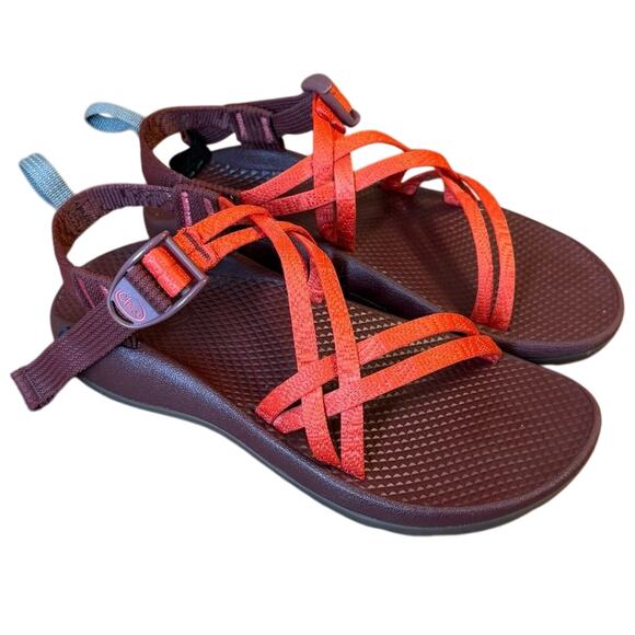 Chaco Kids ZX/Cloud 2 Classic Performance Hiking Beach Water Sandal Red Size 6 - Picture 1 of 12